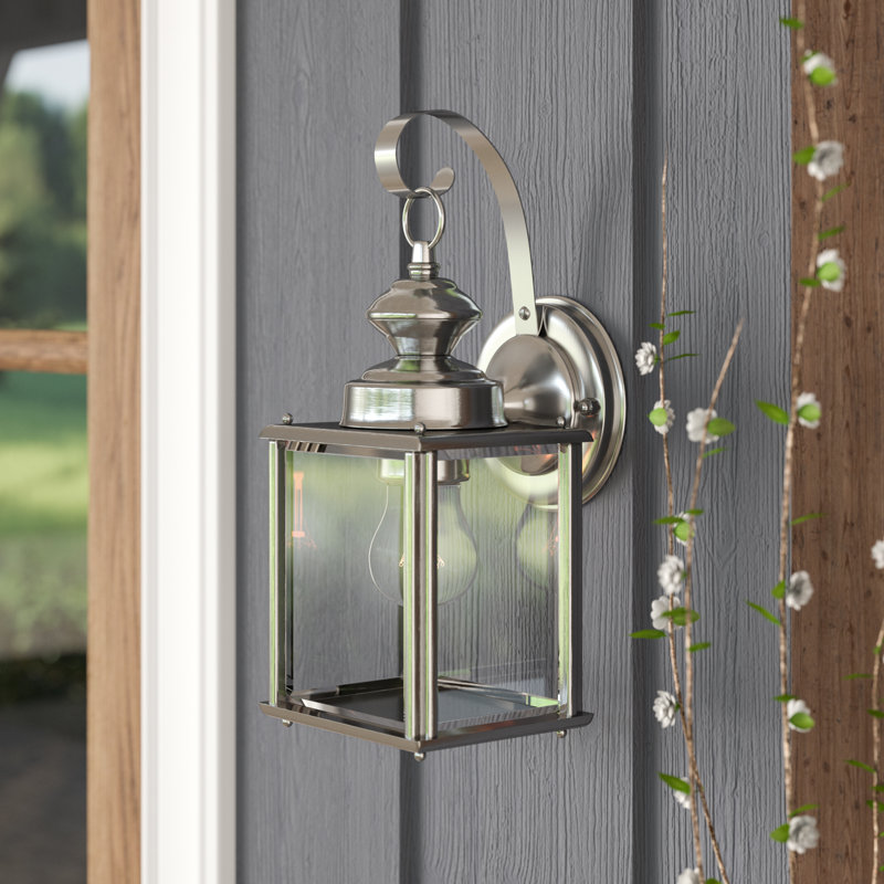 Tiernan Wall Light, Antique Brushed Nickel, 12.5"H x 5.25"W x 5.75"D