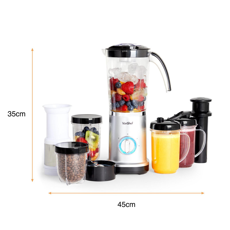 VonShef 2 Speed 1500ml Blender