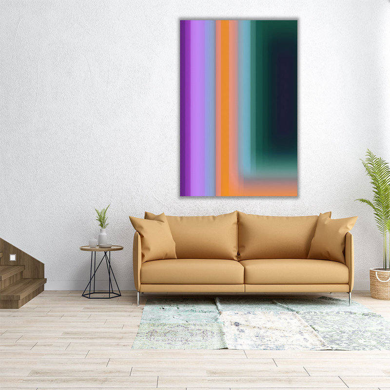 Glitch Sequence I - reproduction d'art sur toile, H 18 po x l 12 po