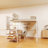 Loft Metal Bed With White For Bedroom And Dormitory, With Built-In Charging Station And LED Lighting
