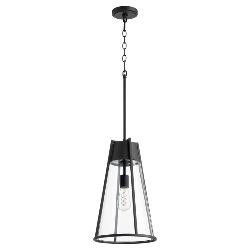 Aime 1 - Light Single Pendant, Noir, 19" H x 11" W x 11" D