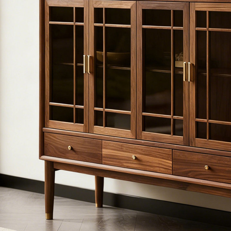 High-End Glass-Door Buffet Table