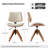 Oswina Faux Leather Upholstered Swivel Office Chair with Wood Frame-891479210