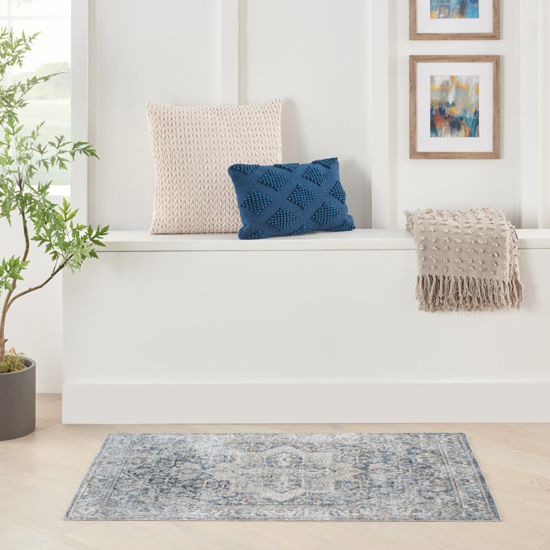 Labounty Washable Oriental Indoor Rug, Rectangle 3'3" x 5'