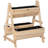 Outsunny 3 Tier Verctial Raised Garden Bed, Wooden Elevated Planter Box with Fabric Liner
