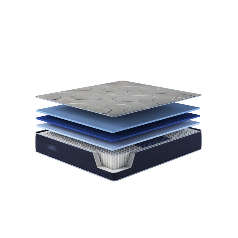 Matelas à double refroidissement, ressorts ensachés individuellement avec un milieu merveilleux pour le soutien central, égalisation, grand lit, matelas de 60 po avec changement de phase et mousse de gel, transfert de mouvement, moyen