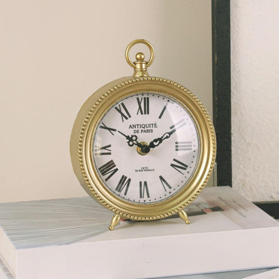 Bike Clock, Lifelike Vintage Decorative Ornament Compact Table Alarm Clock, Perfect For Bike Enthusiasts, Cycling Decor, And Home Office