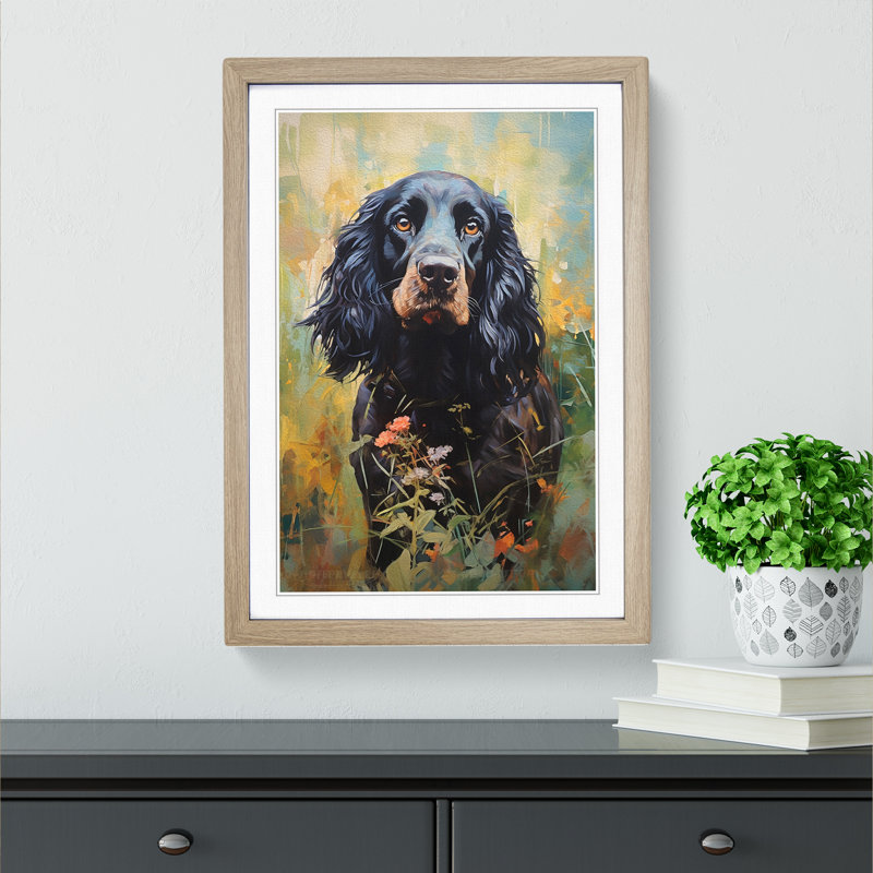 Single Picture Frame Print on Wood, Oak Framed, 46cm H x 34cm W