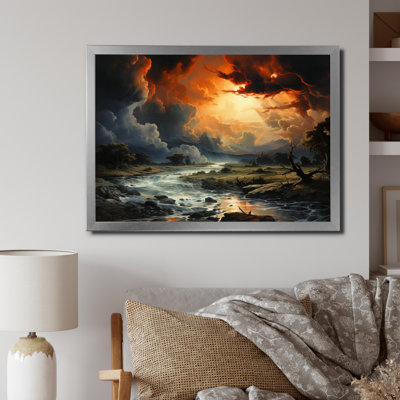 " Orange Storm Fleeting Shadows "