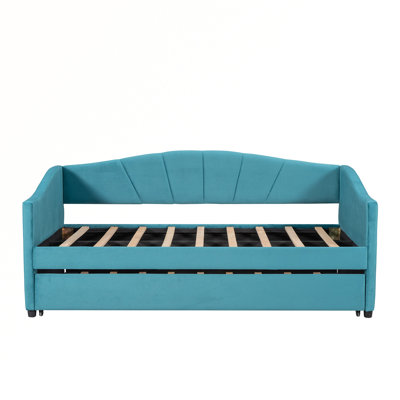 Kensington Upholstered Daybed with Trundle -  Everly Quinn, 93AE8E433D6049EAA1727281874346D1