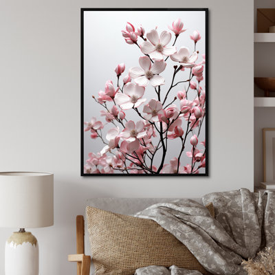 " Pink White Dogwood Photo Field "