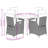Vidaxl 5 Piece Patio Dining Set With Cushions Poly Rattan, Square Table