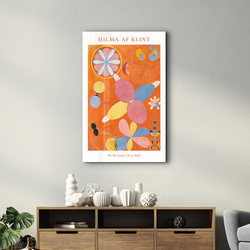 Élégante peinture murale en verre trempé de 13,8 po x 21,7 po | 100% verre trempé, épaisseur: 0,16 pouce | Imprimé UV pour des couleurs éclatantes | Parfait pour la décoration intérieure, le salon et les espaces de bureau