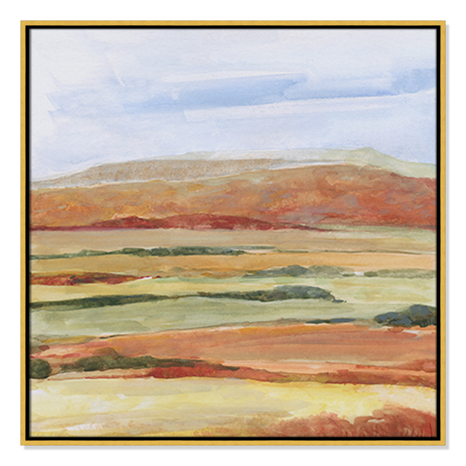 Sedona Magic Print by Sally Swatland, 31.5" H x 31.5" W x 2" D, Gold