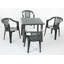 Square 5 - Piece 4 - Person 80Cm L Outdoor Table Set