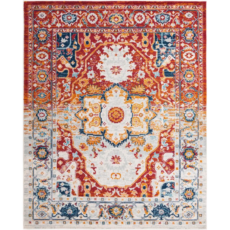 Ikat Indoor Rug, Rectangle 7'10" x 10'