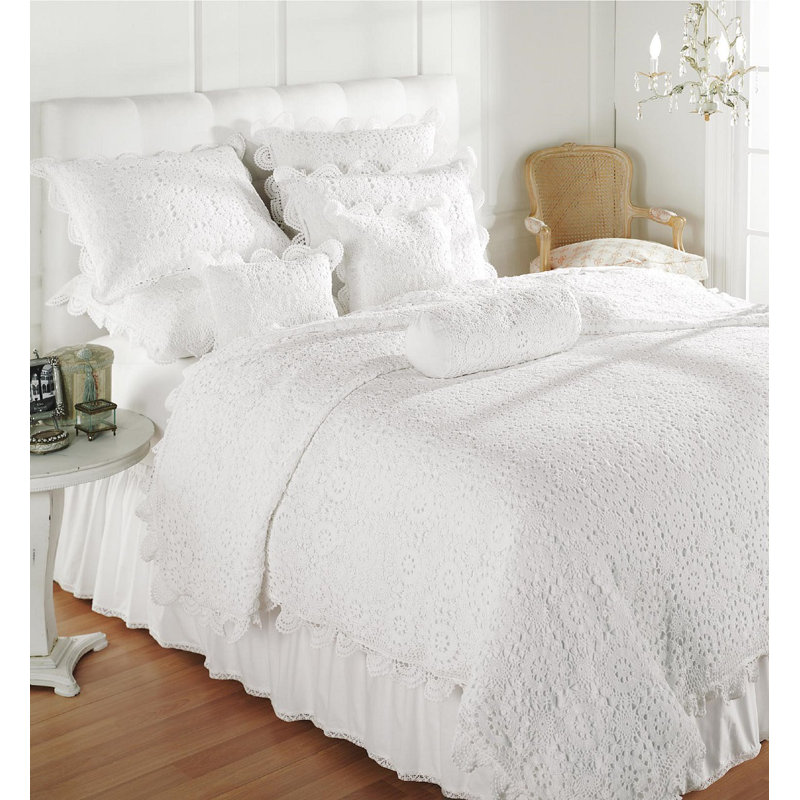 Eckhardt Coverlet, Full/Queen, White