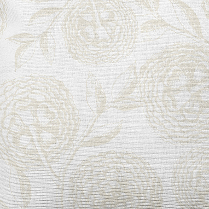 Botanical Blooms Floral Outdoor Reversible Throw Pillow, White, 16"x16"