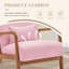 Chaise d'appoint moderne rembourrée en velours côtelé avec coussin et coussin Modern-898206678-898206681