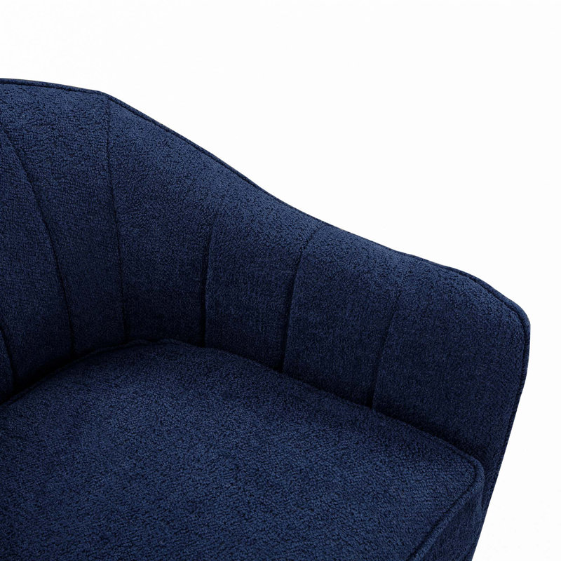 Chaise d'appoint Mid-Century, Bleu