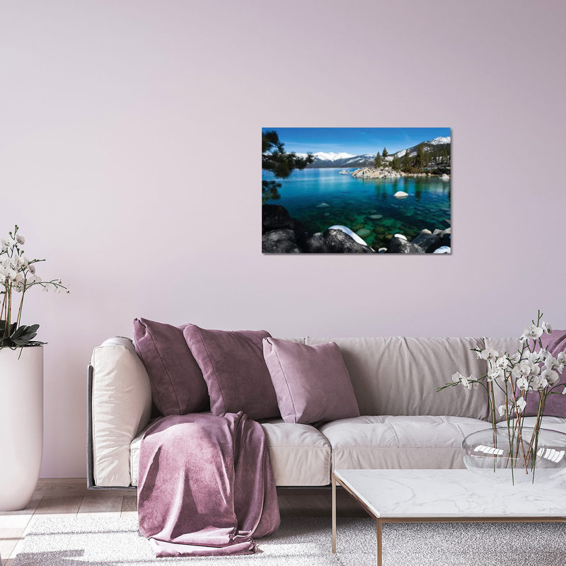 «Rocks in a Lake, Lake Tahoe, California, USA V» par Panoramic Images - reproduction de photo sur toile tendue