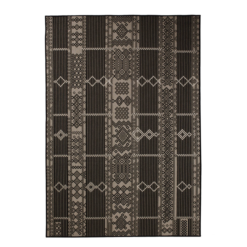Tapis noir Furnish My Place, Rectangle 5 pi 3 po x 7 pi 6 po