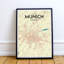 Munich City Map 1 Piece Wall Art-83219829