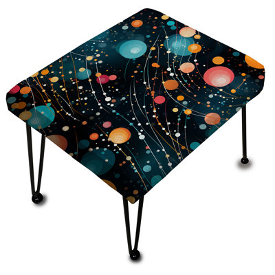 Motif à pois célestes Allure - Repose-pieds rectangulaire à pois