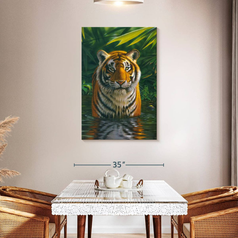 Brampt Tiger Pool, 45" H x 30" W
