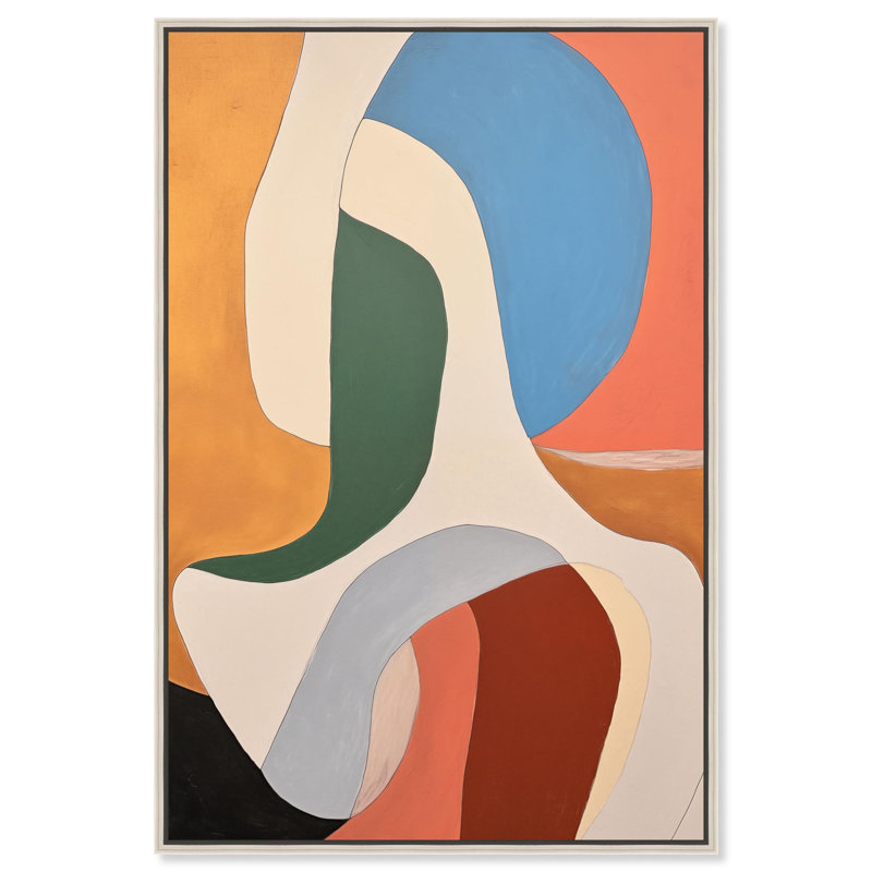 «Modern Confluence I», impression sur toile par Art Remedy, cadre argenté, 10 x 15, H 16 po x l 11 po, Cadre argenté