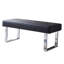 Cialan Faux Leather Upholstered Bench with Stainless Steel Frame-12002532-35640926