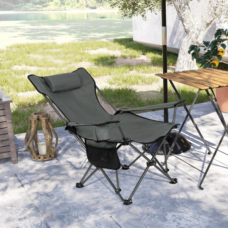 Mineo Folding Camping Chair, Grey