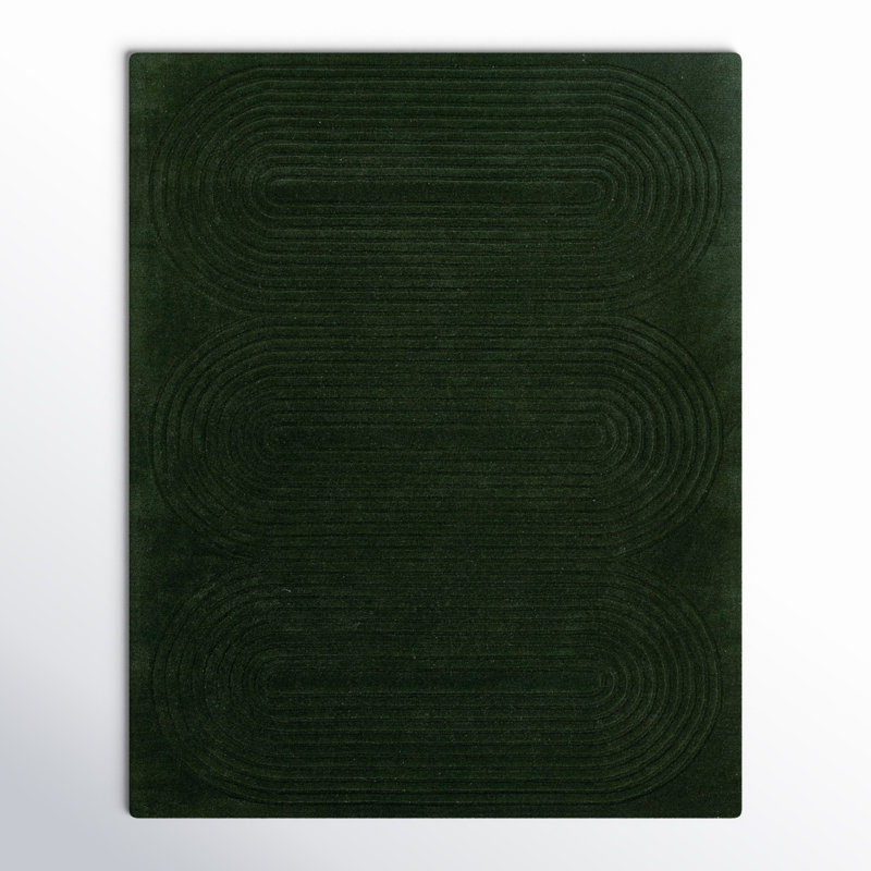 Tillie Hand Tufted Wool Geometric Indoor Rug, Rectangle 8' x 10'