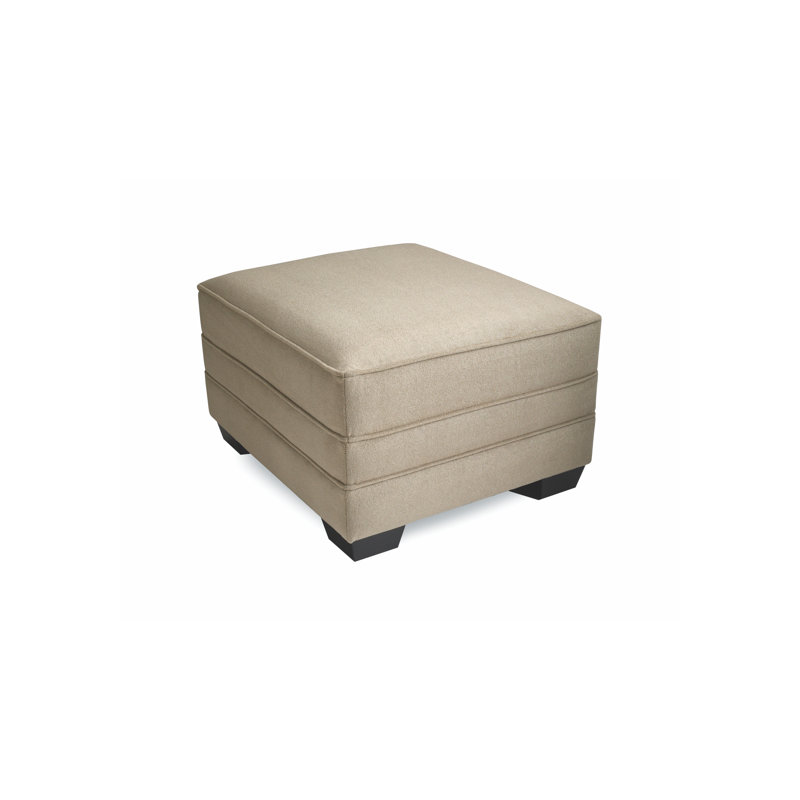 Upholstered Ottoman, Espresso, Giovanna Moondust