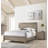 1Pc Transitional 2-Drawer Nightstand With Metal Hardware