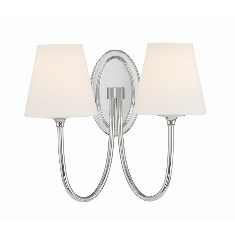 Applique à bras en acier, Nickel poli