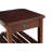 Side Table with USB Power Dock Espresso Coffee Table Modern Coffee Table