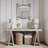 Malve Wood Round Wall Mirror