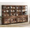 Buffet haut 4 pièces 72 po avec 4 tiroirs et tablettes ouvertes, armoire de rangement et présentoirs, buffet en bois pour la salle à manger ou la cuisine