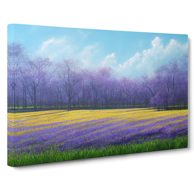 Adorable Bluebell Field - Wrapped Canvas Print, 40cm H x 60cm W x 3cm D
