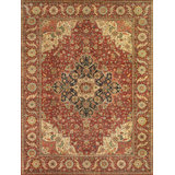Fine Serapi Hand Woven Wool Oriental Area Rug