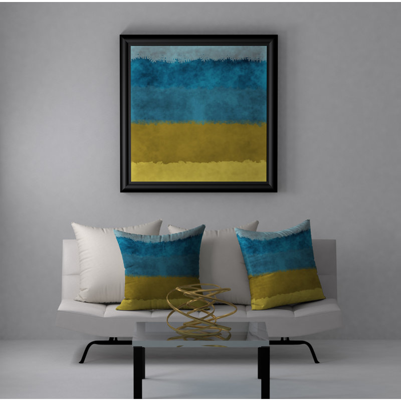 Abstract Throw Pillow, 24" H x 24" W