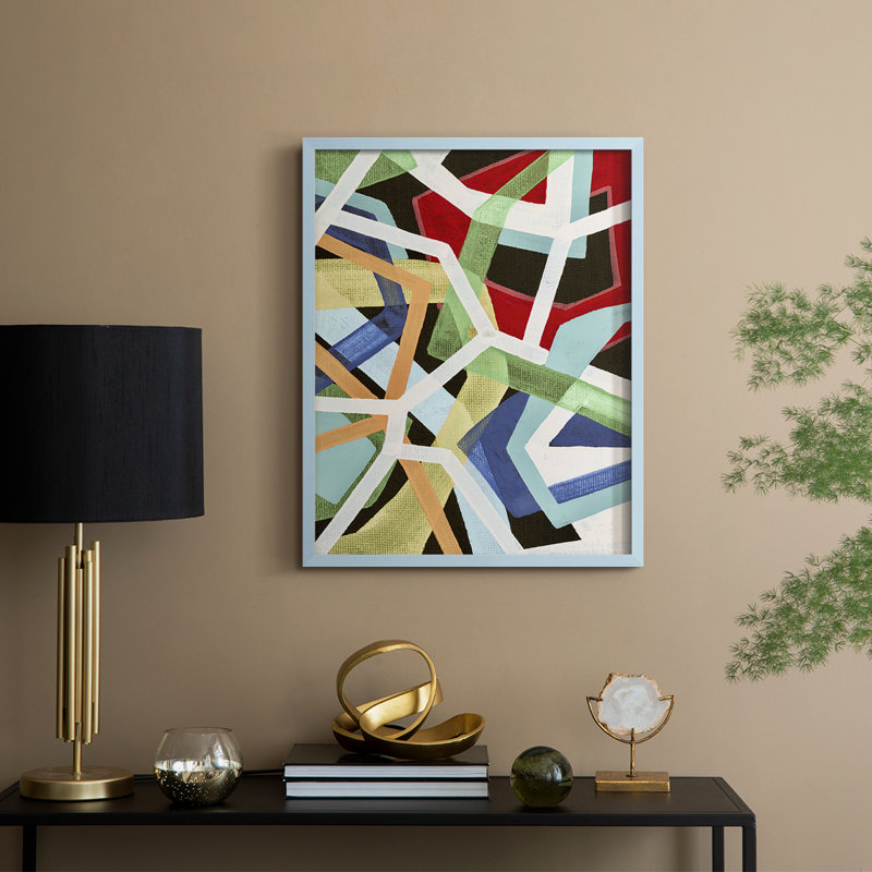Magnetic Color I Framed Print - Solid Wood, 21" H x 17" W, Blue