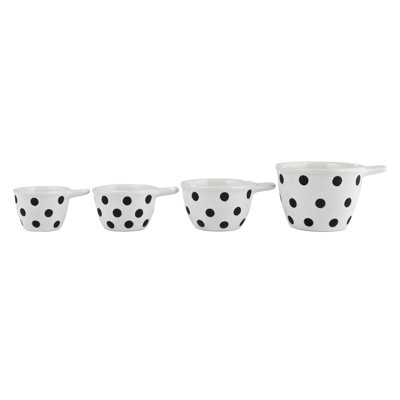 Tasses à mesurer en céramique à pois