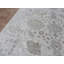 Tapis zone en laine gris/ivoire 6 pi 1 po x 9 pi one-of-kind noué la Donna