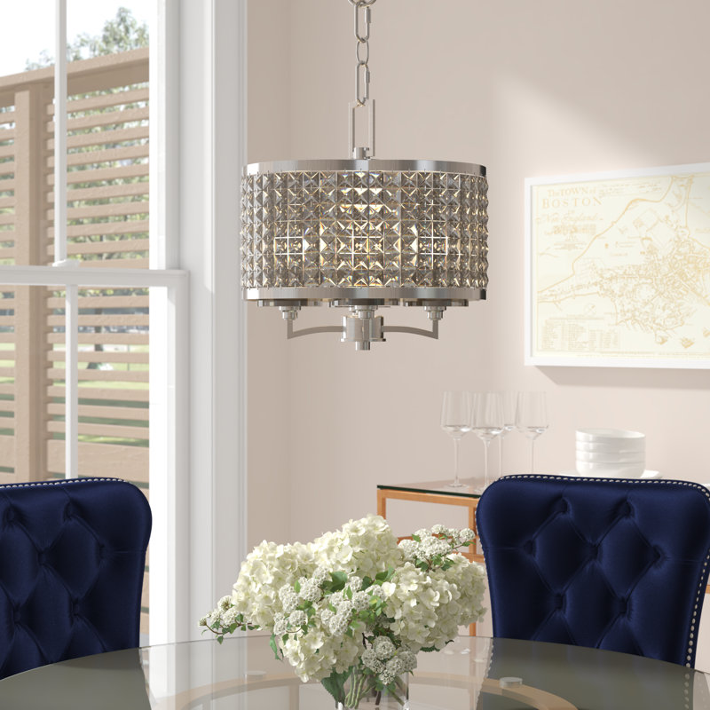 Belisle 4 - Light Unique/Statement Pendant, Brushed Nickel