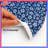 Blue Floral Pattern Quilted Thin Bedspread-132415351