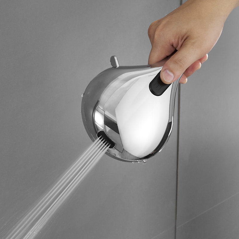 6-Spray 2-In-1 Rain Shower System With Handheld (1.8 GPM), Matte Black