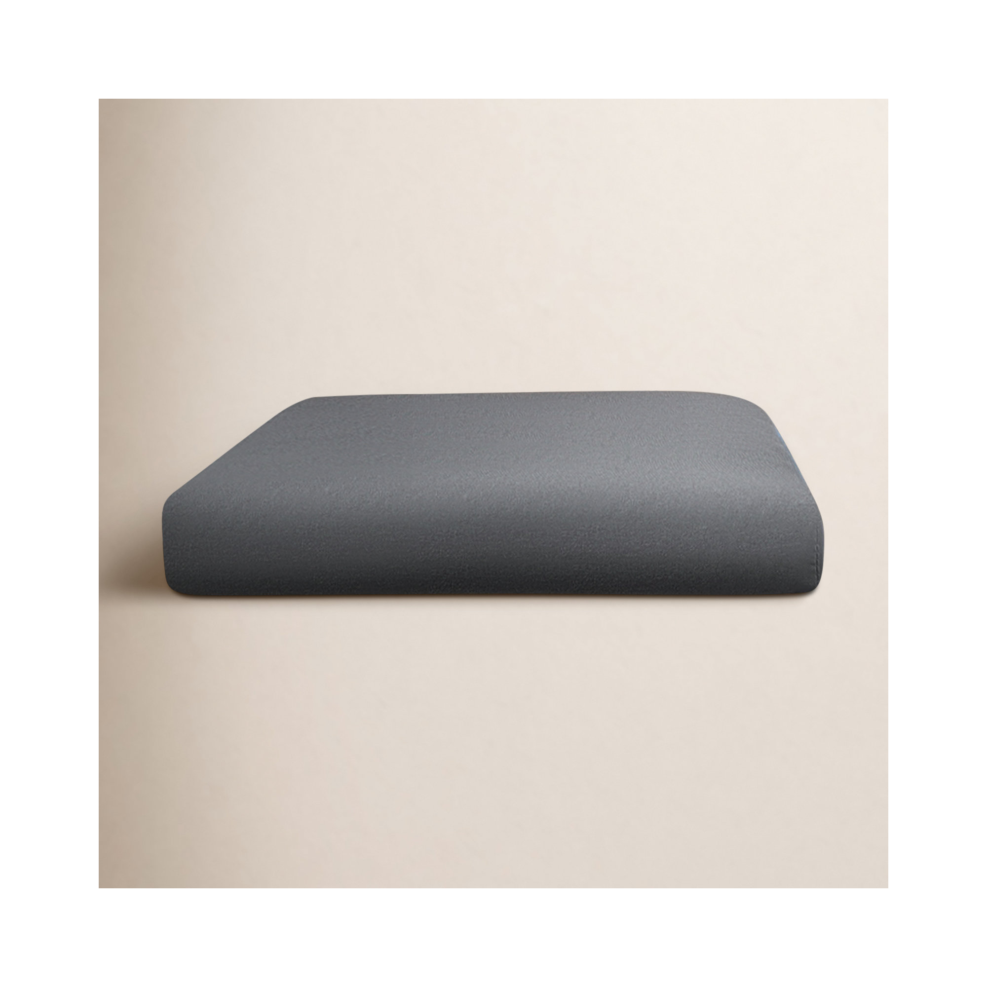 Kisha Sunbrella Outdoor Dining Chair Cushion, Fresco Charcoal