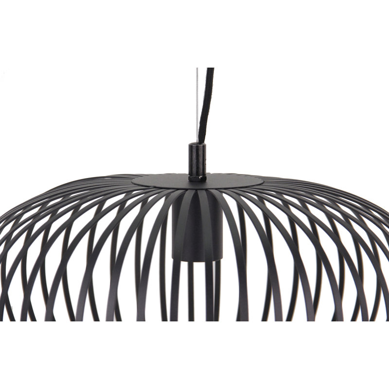 Roxborough 1 - Light Black Single Pendant, 130cm H x 60cm W x 60cm D
